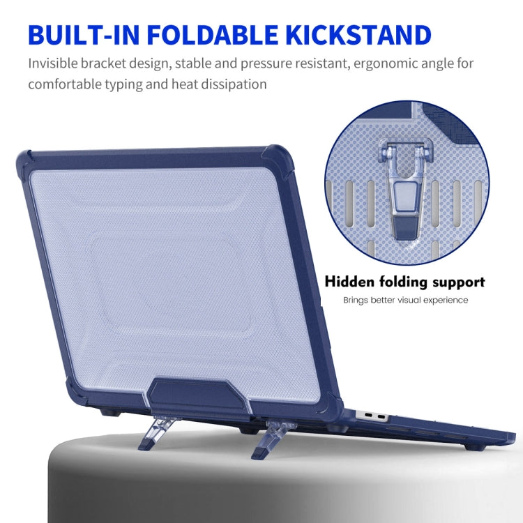 For MacBook Pro 13.3 A2251/A2289/A2338 ENKAY Hat-Prince 3 in 1 Protective Bracket Case Cover Hard Shell with TPU Keyboard Film / PET Screen Protector, Version:EU(Light Blue) - free shipping - PMC Jewellery - Order now!
