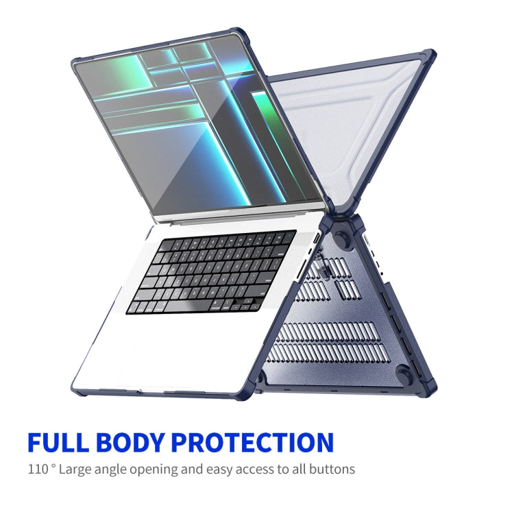 For MacBook Pro 14.2 A2442/A2779 ENKAY Hat-Prince 3 in 1 Protective Bracket Case Cover Hard Shell with TPU Keyboard Film / PET Screen Protector, Version:EU(Purple) - free shipping - PMC Jewellery - Order now!