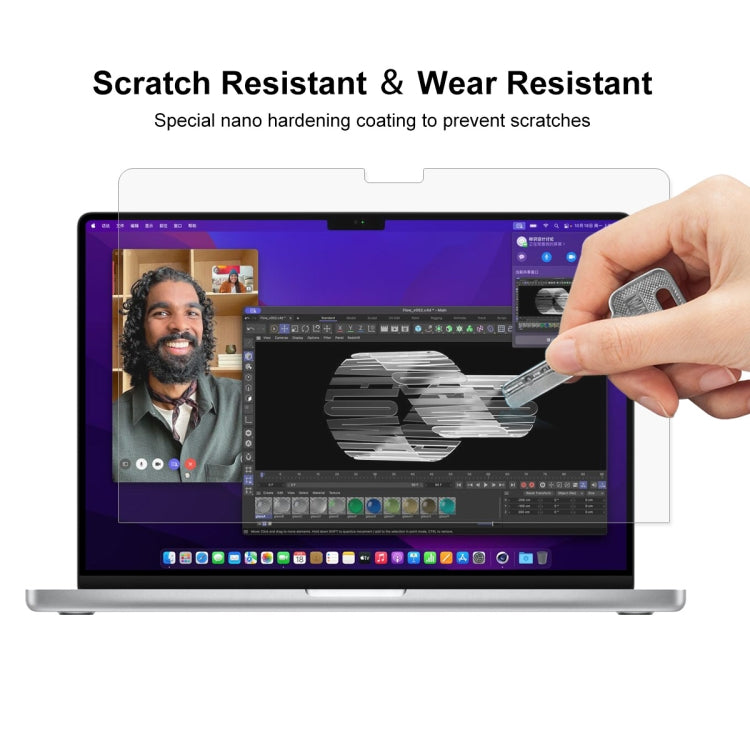 For MacBook Pro 14.2 A2442/A2779 ENKAY Hat-Prince 3 in 1 Protective Bracket Case Cover Hard Shell with TPU Keyboard Film / PET Screen Protector, Version:EU(Purple) - free shipping - PMC Jewellery - Order now!