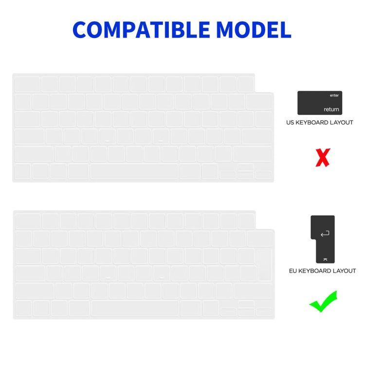 For MacBook Air 15.3 A2941/M3 2024 A3114 ENKAY Hat-Prince 3 in 1 Protective Bracket Case Cover Hard Shell with TPU Keyboard Film / PET Screen Protector, Version:EU(Dark Blue) - free shipping - PMC TechLife - Order now!