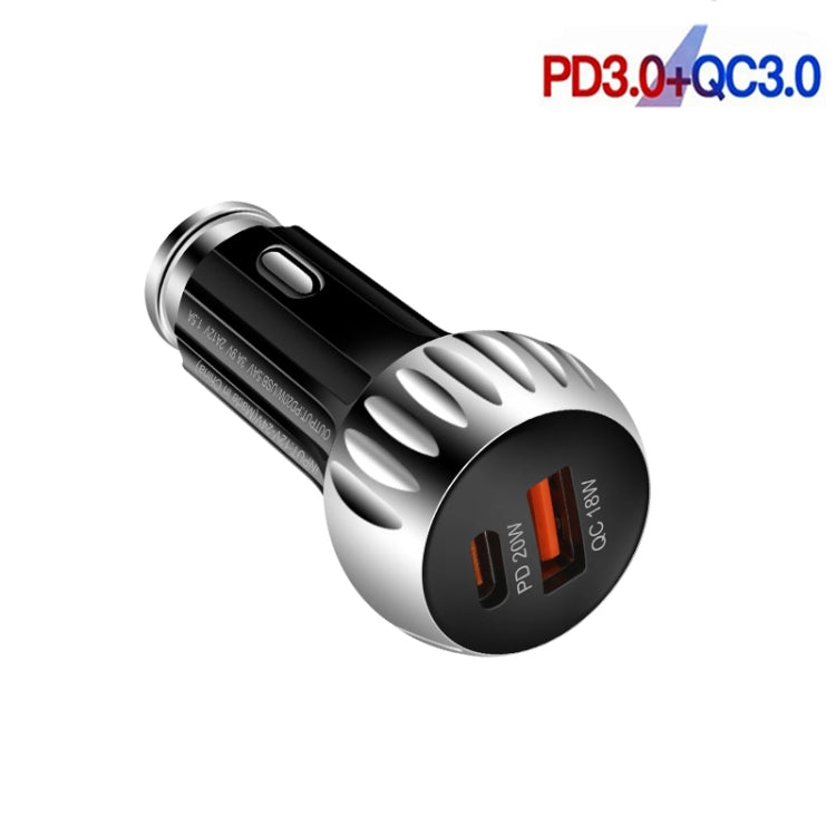 YSY-310PD 38W PD20W USB-C + QC3.0 18W USB Dual Port Fast Car Charger(Black) - Car Charger by PMC TechLife | Online Shopping South Africa | PMC TechLife | Buy Now Pay Later Mobicred