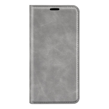 For Xiaomi Redmi K70 Retro-skin Magnetic Suction Leather Phone Case(Grey) - K70 Cases by PMC Jewellery | Online Shopping South Africa | PMC Jewellery | Buy Now Pay Later Mobicred