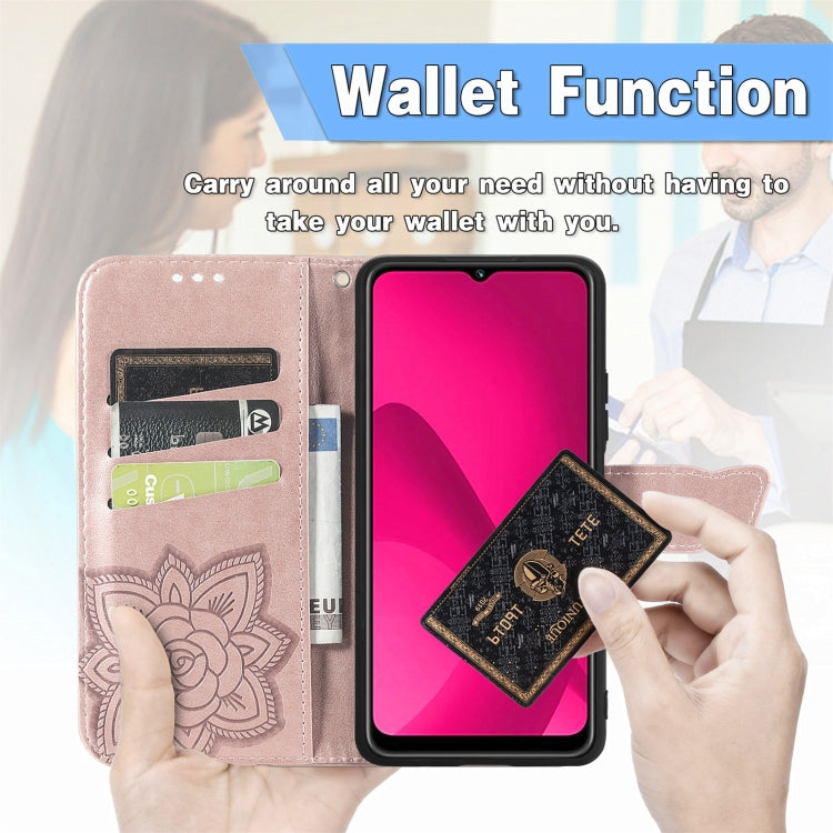 For iPhone 16e Butterfly Love Flower Embossed Leather Phone Case(Black) - iPhone 16e Cases by PMC TechLife | Online Shopping South Africa | PMC TechLife | Buy Now Pay Later Mobicred