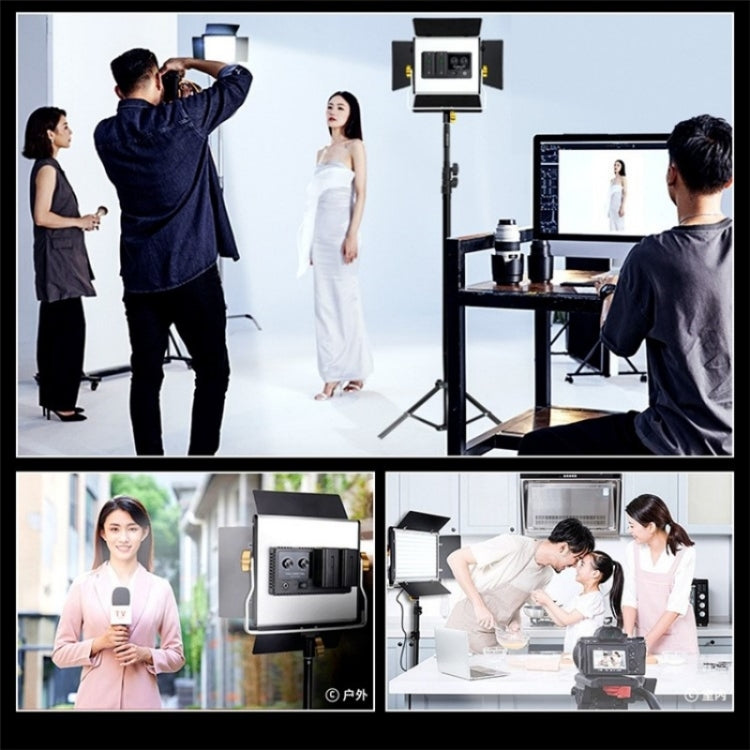 VLOGLITE W660S For Video Film Recording 3200-5600K Lighting LED Video Light with Tripod, Plug:EU Plug - free shipping - PMC TechLife - Order now!