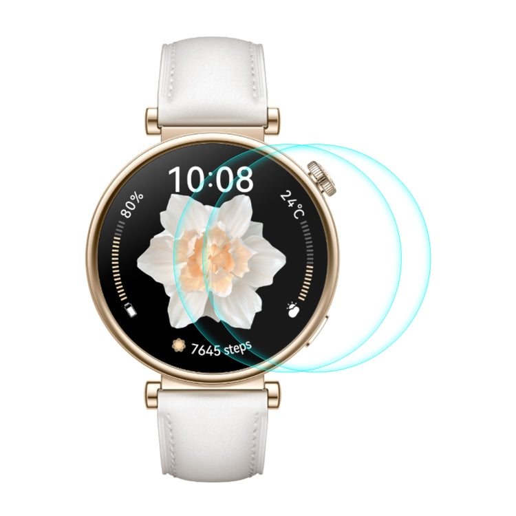 For Huawei Watch GT 4 41mm 2pcs ENKAY Hat-Prince 0.2mm 9H Tempered Glass Screen Protector Watch Film - Screen Protector by ENKAY | Online Shopping South Africa | PMC TechLife