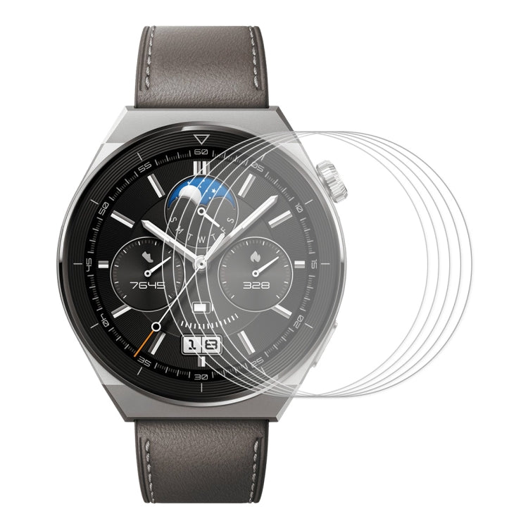 For Huawei Watch GT 5 46mm 5pcs ENKAY Hat-Prince 0.2mm 9H Tempered Glass Screen Protector Watch Film - free shipping - PMC TechLife - Order now!