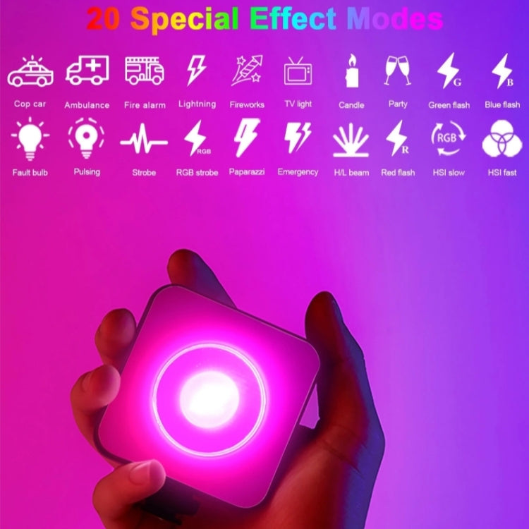VLOGLITE W-S6 Magnetic Mini Full Color RGB LED Camera Light Sunset Atmosphere Lamp - free shipping - PMC TechLife - Order now!