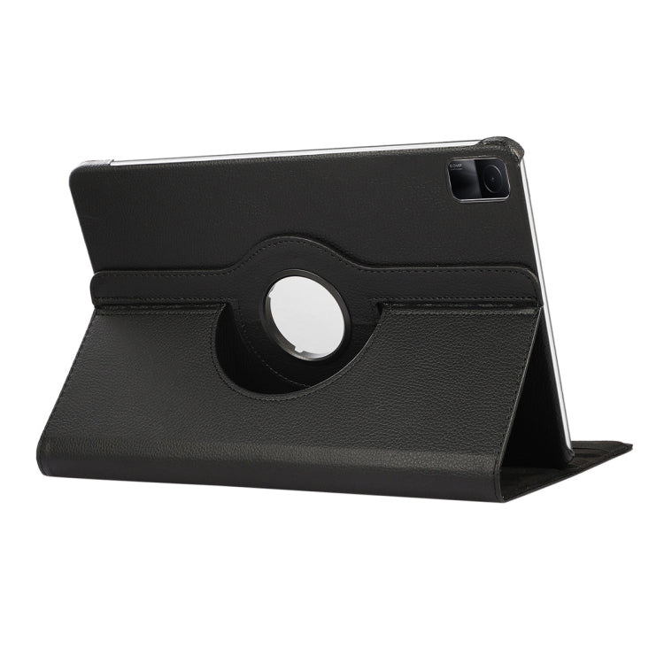 For Redmi Pad SE 11.0 ENKAY Hat-Prince 360 Degree Rotation Litchi Leather Smart Case(Black) - free shipping - PMc TechLife - Order now!