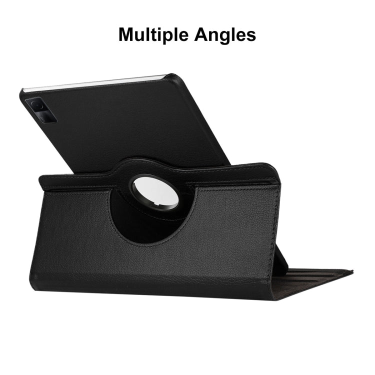 For Redmi Pad SE 11.0 ENKAY Hat-Prince 360 Degree Rotation Litchi Leather Smart Case(Black) - free shipping - PMc TechLife - Order now!