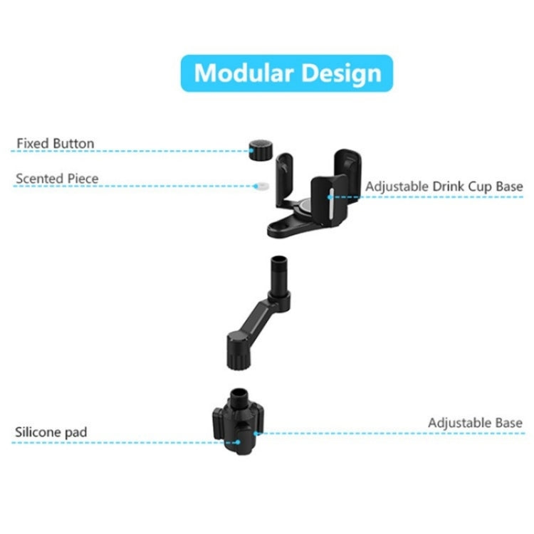 D07 3-Clip Adjustable Cup Holder Car Mount Drink Bottle Snack Car Cup Holder Expander - Car Drink Holders by PMC Jewellery | Online Shopping South Africa | PMC Jewellery | Buy Now Pay Later Mobicred