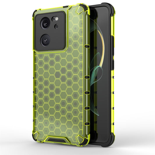 For Xiaomi 13T Shockproof Honeycomb Phone Case(Green) - Xiaomi Cases by PMC Jewellery | Online Shopping South Africa | PMC Jewellery | Buy Now Pay Later Mobicred