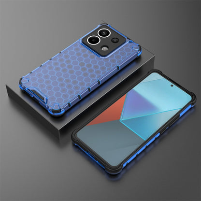 For Redmi Note 13 Pro 5G Shockproof Honeycomb Phone Case(Blue) - Note 13 Pro Cases by PMC Jewellery | Online Shopping South Africa | PMC Jewellery | Buy Now Pay Later Mobicred