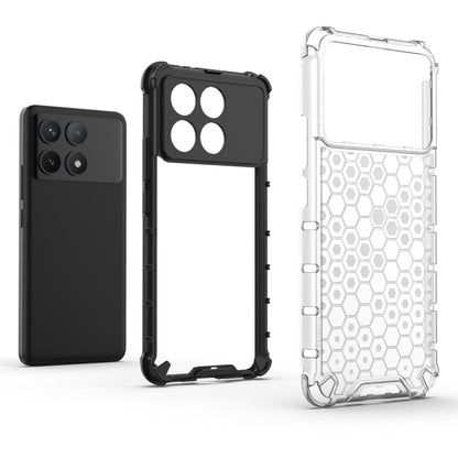 For Redmi K70 Shockproof Honeycomb Phone Case(Black) - Xiaomi Cases by PMC Jewellery | Online Shopping South Africa | PMC Jewellery | Buy Now Pay Later Mobicred