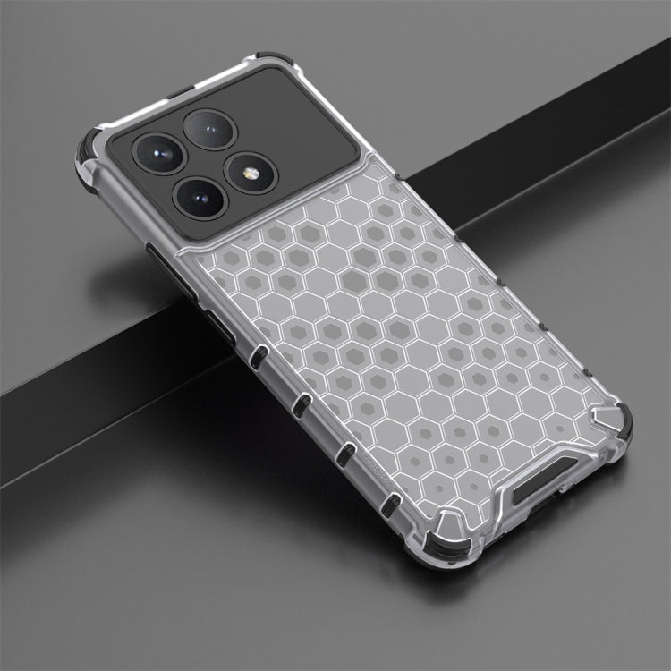 For Redmi K70 Shockproof Honeycomb Phone Case(White) - Xiaomi Cases by PMC Jewellery | Online Shopping South Africa | PMC Jewellery | Buy Now Pay Later Mobicred