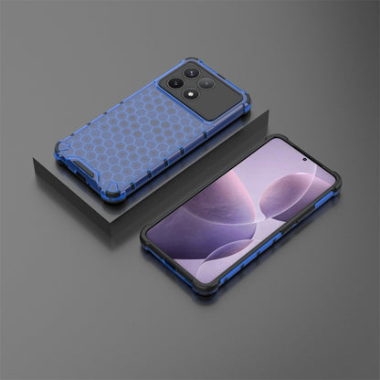 For Redmi K70 Pro Shockproof Honeycomb Phone Case(Blue) - K70 Pro Cases by PMC Jewellery | Online Shopping South Africa | PMC Jewellery | Buy Now Pay Later Mobicred