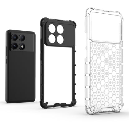 For Redmi K70E Shockproof Honeycomb Phone Case(Black) - K70E Cases by PMC Jewellery | Online Shopping South Africa | PMC Jewellery | Buy Now Pay Later Mobicred