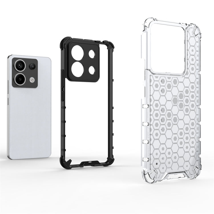 For Xiaomi Poco X6 Shockproof Honeycomb Phone Case(Black) - Xiaomi Cases by PMC Jewellery | Online Shopping South Africa | PMC Jewellery | Buy Now Pay Later Mobicred