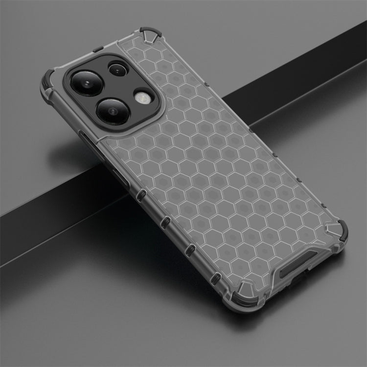 For Redmi Note 13 4G Global Shockproof Honeycomb Phone Case(Black) - Xiaomi Cases by PMC Jewellery | Online Shopping South Africa | PMC Jewellery | Buy Now Pay Later Mobicred