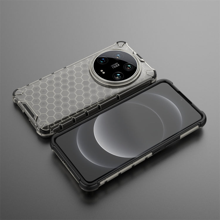 For Xiaomi 14 Ultra Shockproof Honeycomb Phone Case(Black) - 14 Ultra Cases by PMC TechLife | Online Shopping South Africa | PMC TechLife | Buy Now Pay Later Mobicred