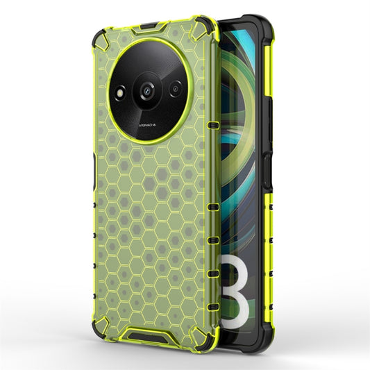 For Xiaomi Redmi A3 Shockproof Honeycomb Phone Case(Green) - Xiaomi Cases by PMC Jewellery | Online Shopping South Africa | PMC Jewellery | Buy Now Pay Later Mobicred