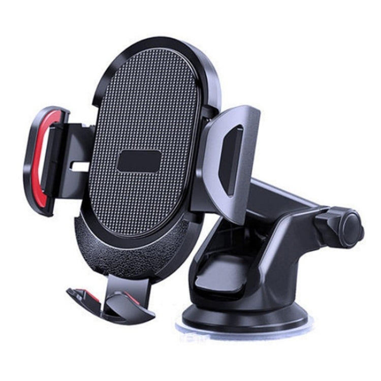 D33 With Air Vent Clip Suction Cup Base Gravity Sensing Car Phone Holder Bracket(Red) - Car Holders by PMC Jewellery | Online Shopping South Africa | PMC Jewellery | Buy Now Pay Later Mobicred