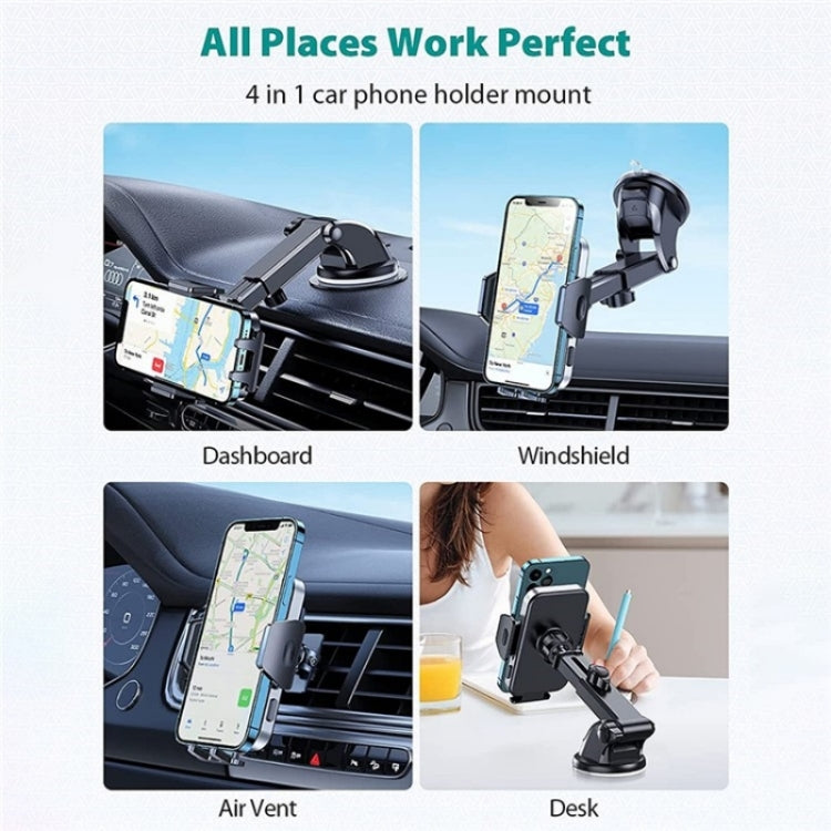 D-281+105+K5 Dashboard Cell Phone Mount Car Air Vent Bracket Car Phone Holder Suction Cup - Car Holders by PMC Jewellery | Online Shopping South Africa | PMC Jewellery | Buy Now Pay Later Mobicred