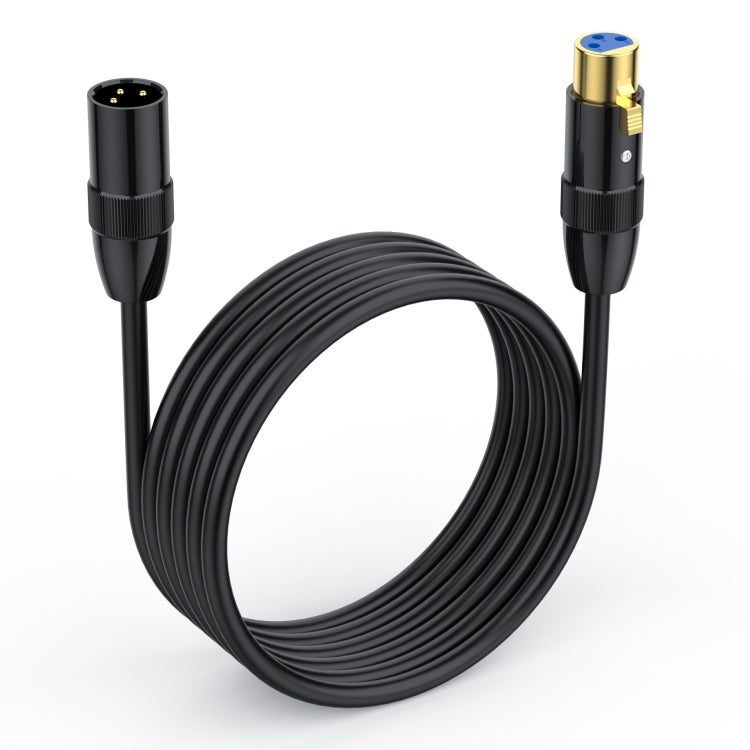 JUNSUNMAY XLR Male to Female Mic Cord 3 Pin Audio Cable Balanced Shielded Cable, Length:2m - Microphone Audio Cable & Connector by JUNSUNMAY | Online Shopping South Africa | PMC Jewellery | Buy Now Pay Later Mobicred