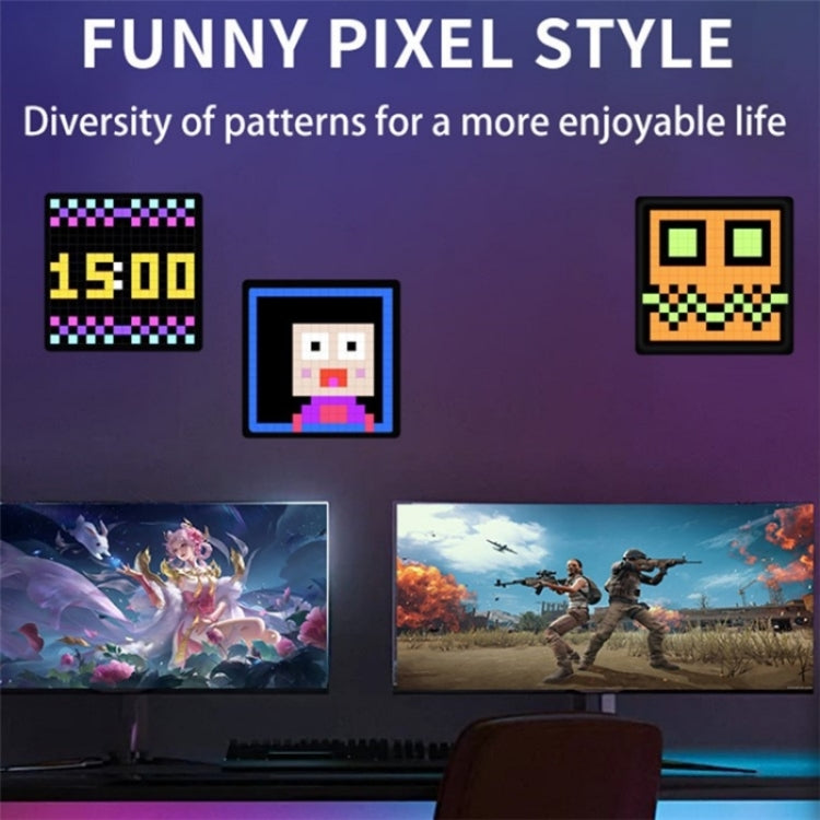 ID16 Advertising IDM Art Cyberpunk Style Cartoon Screen Fun Dynamic Desktop Pixel Screen - LED Billboard by PMC TechLife | Online Shopping South Africa | PMC TechLife | Buy Now Pay Later Mobicred