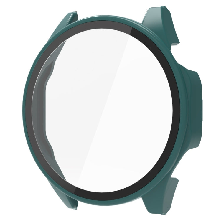 For Huawei Watch GT 4 41mm PC + Tempered Film Integrated Watch Protective Case(Green) - Watch Cases by PMC TechLife | Online Shopping South Africa | PMC TechLife | Buy Now Pay Later Mobicred