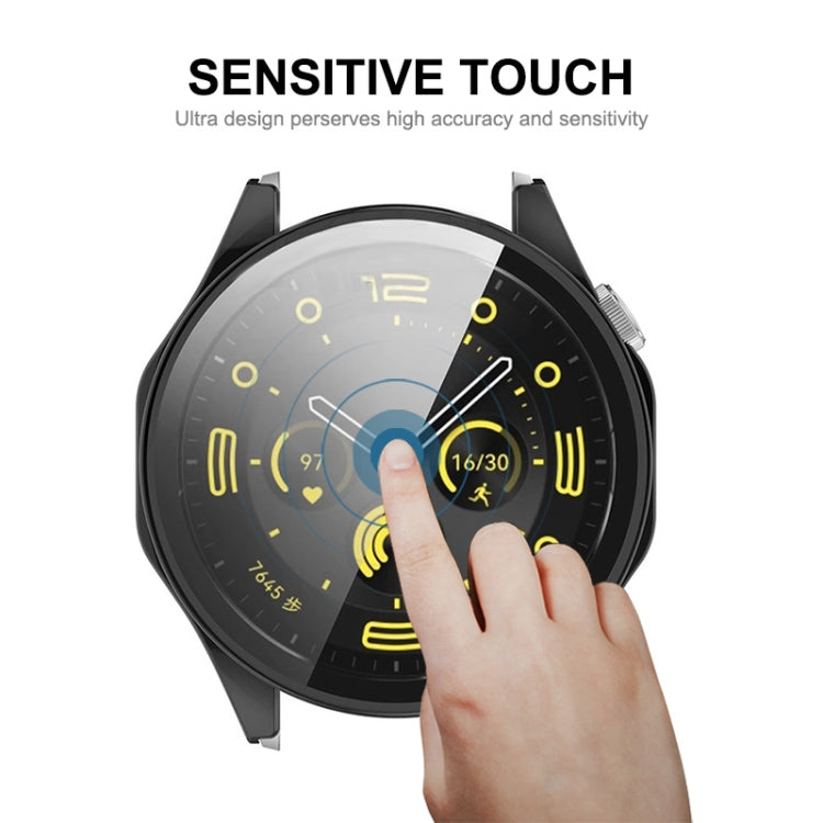 For Huawei Watch GT 4 41mm ENKAY Hat-Prince Full Coverage PC + Tempered Film Integrated Watch Protective Case(Pink) - Watch Cases by ENKAY | Online Shopping South Africa | PMC TechLife | Buy Now Pay Later Mobicred