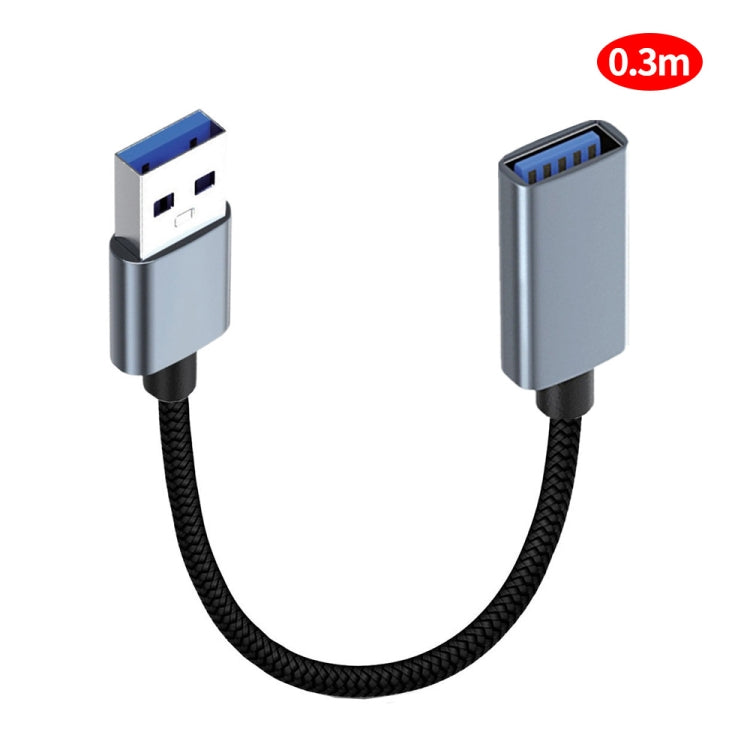 JUNSUNMAY 2A USB 3.0 Male to Female Extension Cord High Speed Charging Data Cable, Length:0.3m - USB Cable by JUNSUNMAY | Online Shopping South Africa | PMC TechLife | Buy Now Pay Later Mobicred