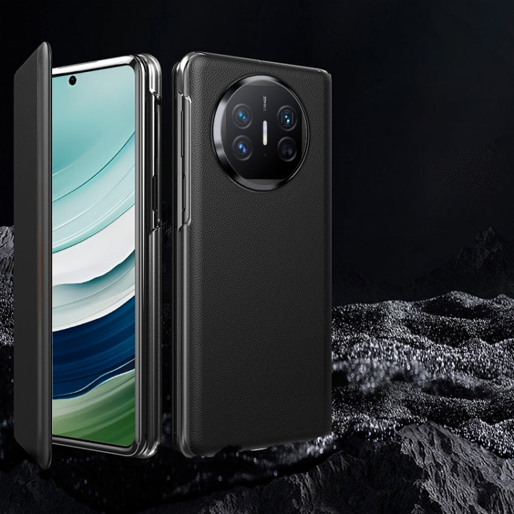 For Huawei Mate X5 All-inclusive Shockproof Phone Case with Holder(Black) - Huawei Cases by PMC TechLife | Online Shopping South Africa | PMC TechLife | Buy Now Pay Later Mobicred