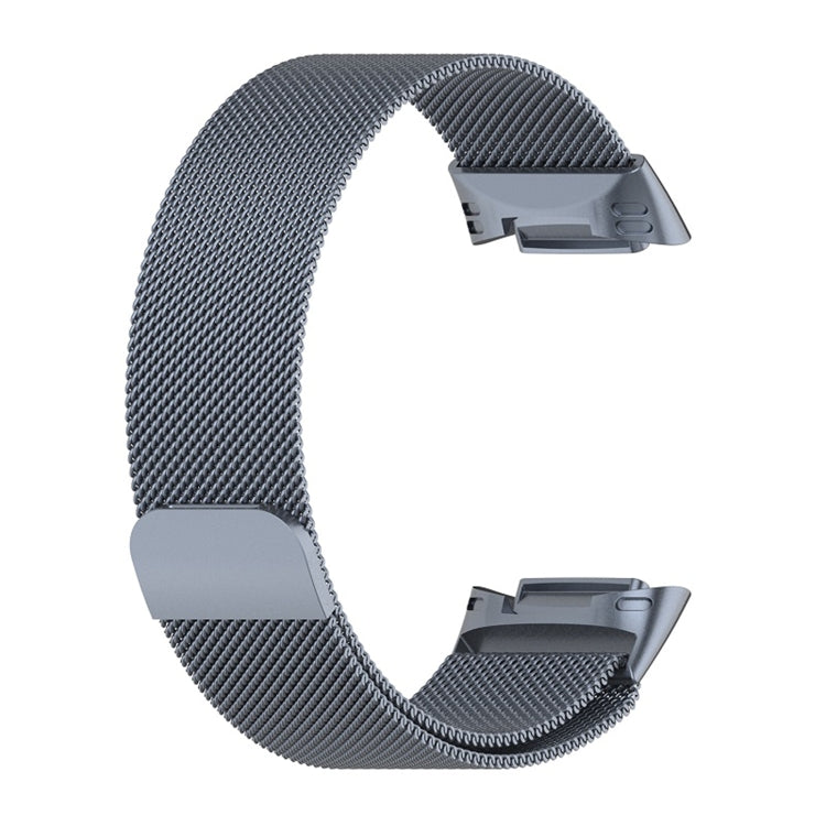 For Fitbit Charge 6 Milan Magnetic Metal Steel Mesh Watch Band(Gray) - Watch Bands by PMC TechLife | Online Shopping South Africa | PMC TechLife | Buy Now Pay Later Mobicred