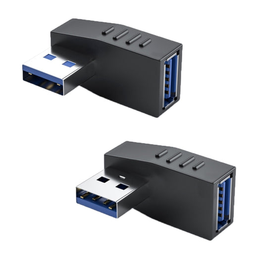 ENKAY USB 3.0 Adapter 90 Degree Angle Male to Female Combo Coupler Extender Connector, Angle:Horizontal Left + Right - USB 3.0 by ENKAY | Online Shopping South Africa | PMC Jewellery