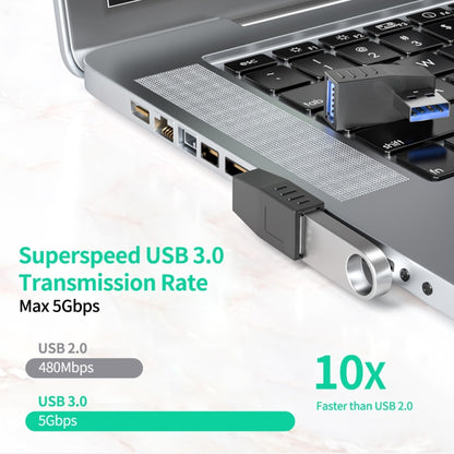 ENKAY USB 3.0 Adapter 90 Degree Angle Male to Female Combo Coupler Extender Connector, Angle:Vertical Up + Down - USB 3.0 by ENKAY | Online Shopping South Africa | PMC Jewellery | Buy Now Pay Later Mobicred