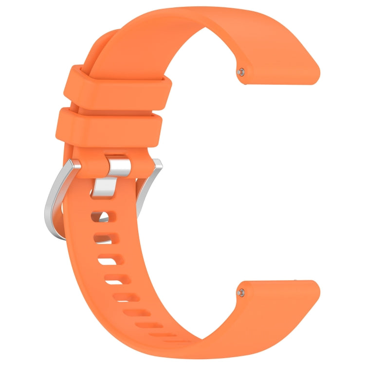 For Garmin VivoMove Trend Liquid Glossy Silver Buckle Silicone Watch Band(Orange) - free shipping - PMC TechLife - Order now!