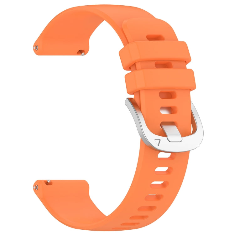 For Garmin Venu SQ2 Liquid Glossy Silver Buckle Silicone Watch Band(Orange) - free shipping - PMC TechLife - Order now!
