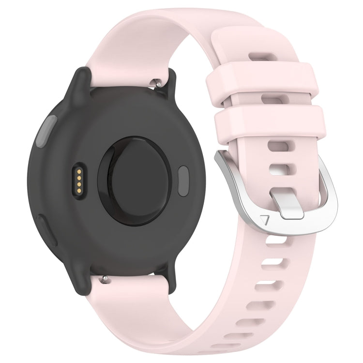For Garmin Venu SQ2 Liquid Glossy Silver Buckle Silicone Watch Band(Pink) - free shipping - PMC TechLife - Order now!