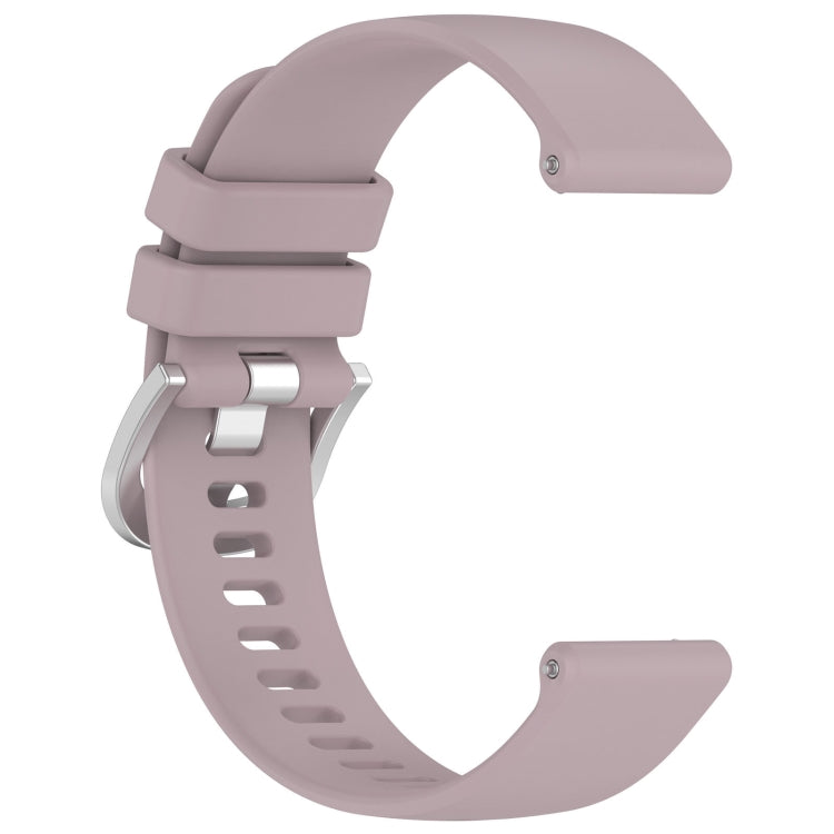 For Garmin Approach S40 Liquid Glossy Silver Buckle Silicone Watch Band(Purple) - free shipping - PMC TechLife - Order now!