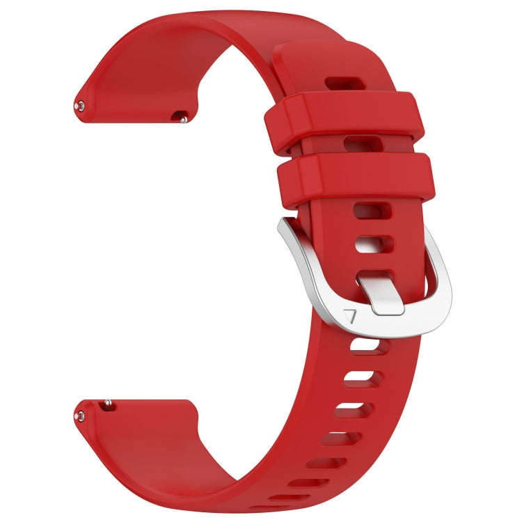 For Garmin Vivomove3 / Garminmove3 Liquid Glossy Silver Buckle Silicone Watch Band(Red) - free shipping - PMC TechLife - Order now!
