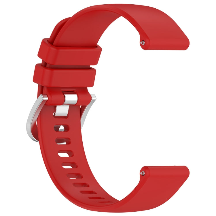 For Garmin Vivomove3 / Garminmove3 Liquid Glossy Silver Buckle Silicone Watch Band(Red) - free shipping - PMC TechLife - Order now!