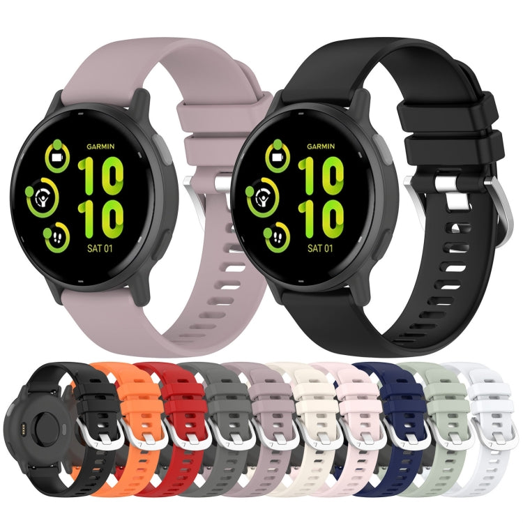 For Garmin Venu SQ2 Liquid Glossy Silver Buckle Silicone Watch Band(Green) - free shipping - PMC TechLife - Order now!