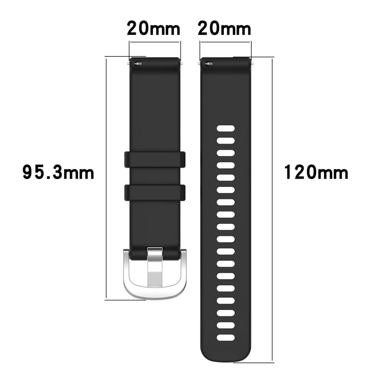 For Garmin Venu SQ2 Liquid Glossy Silver Buckle Silicone Watch Band(Green) - free shipping - PMC TechLife - Order now!
