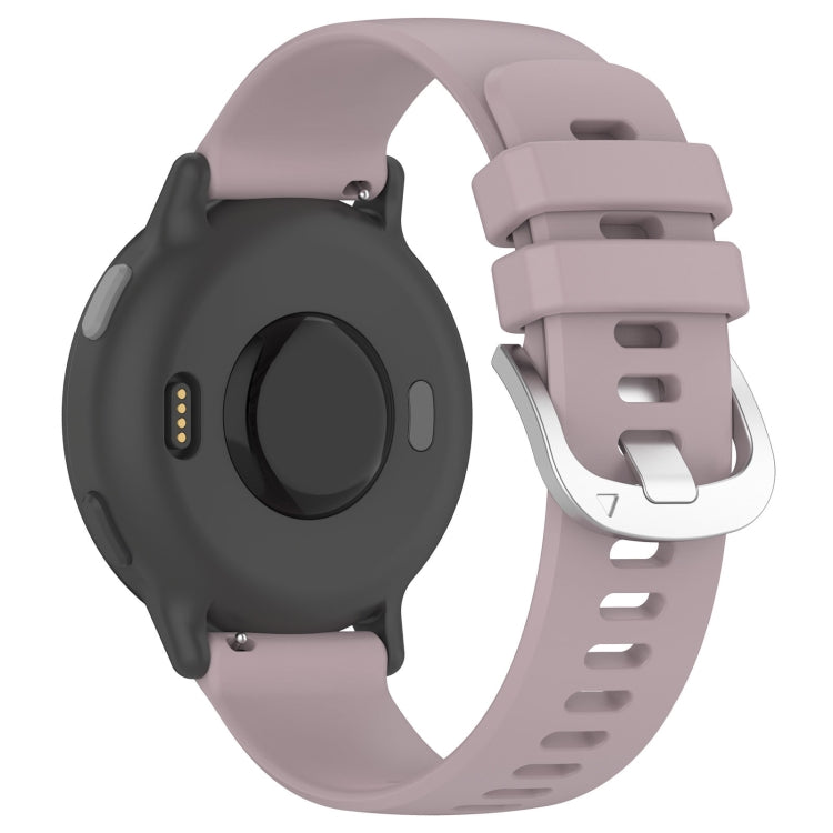 For Amazfit GTS4 Mini 20mm Liquid Glossy Silver Buckle Silicone Watch Band(Purple) - Watch Bands by PMC TechLife | Online Shopping South Africa | PMC TechLife