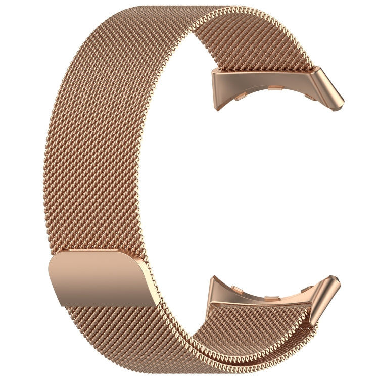 For Google Pixel Watch 2 Milan Magnetic Steel Mesh Watch Band(Rose Gold) - Watch Cases by PMC TechLife | Online Shopping South Africa | PMC TechLife | Buy Now Pay Later Mobicred