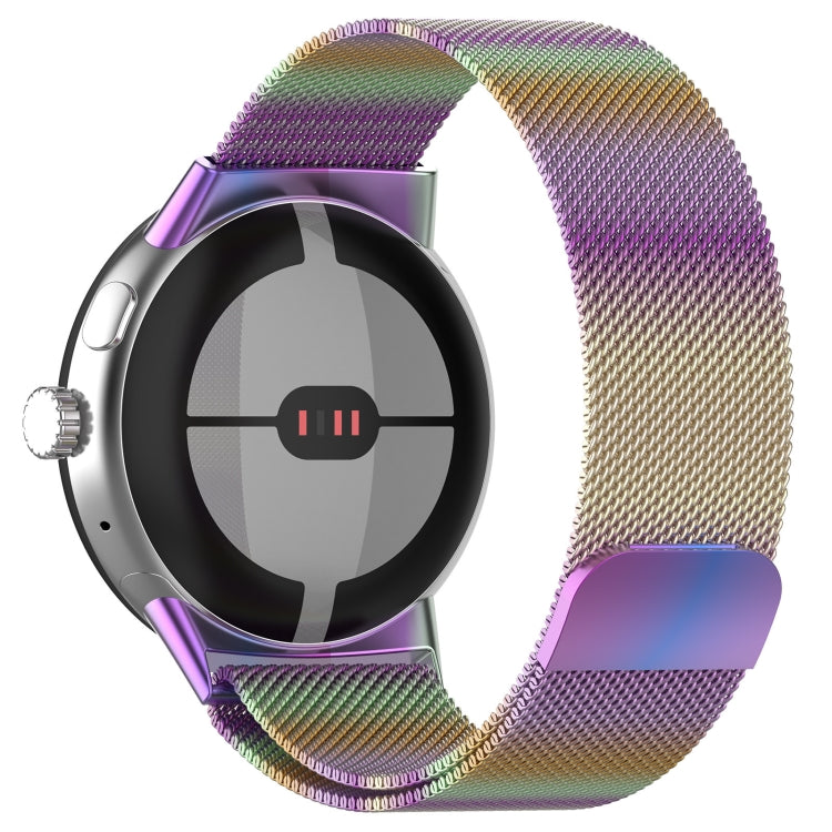 For Google Pixel Watch 2 Milan Magnetic Steel Mesh Watch Band(Colorful) - Watch Cases by PMC TechLife | Online Shopping South Africa | PMC TechLife | Buy Now Pay Later Mobicred