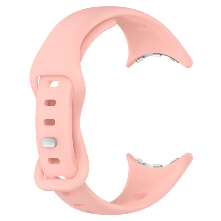 For Google Pixel Watch 2 Small Waist Butterfly Buckle Silicone Watch Band(Pink) - Watch Bands by PMC TechLife | Online Shopping South Africa | PMC TechLife