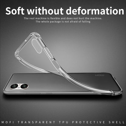 For Sony Xperia 10 VI MOFI Ming Series Ultra-thin TPU Phone Case(Transparent) - Sony Cases by MOFI | Online Shopping South Africa | PMC Jewellery