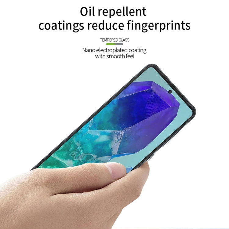 For Samsung Galaxy M55 MOFI 9H 2.5D Full Screen Tempered Glass Film(Black) - Galaxy Tempered Glass by MOFI | Online Shopping South Africa | PMC TechLife | Buy Now Pay Later Mobicred