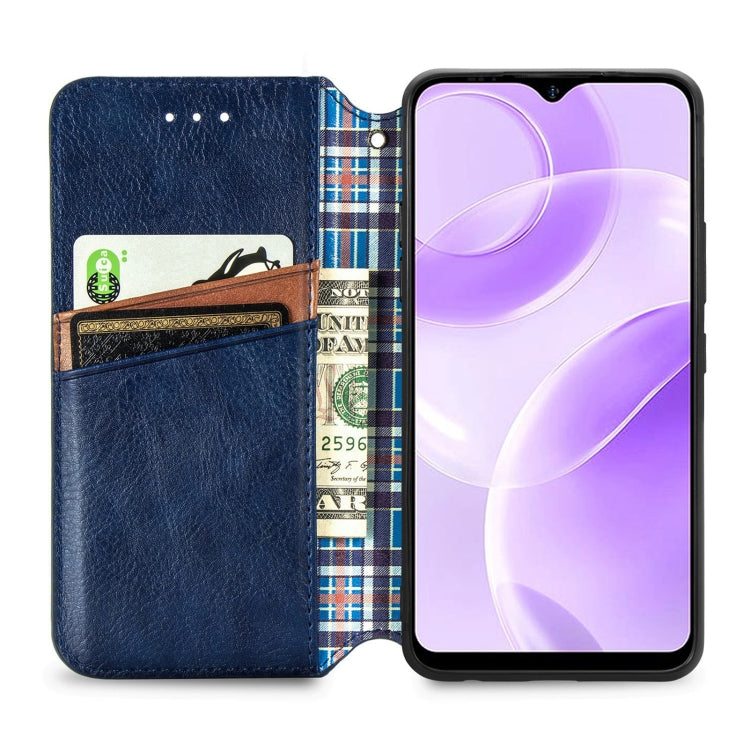 For Ulefone Note 15 Cubic Grid Pressed Magnetic Leather Phone Case(Green) - Ulefone Cases by PMC Jewellery | Online Shopping South Africa | PMC Jewellery | Buy Now Pay Later Mobicred